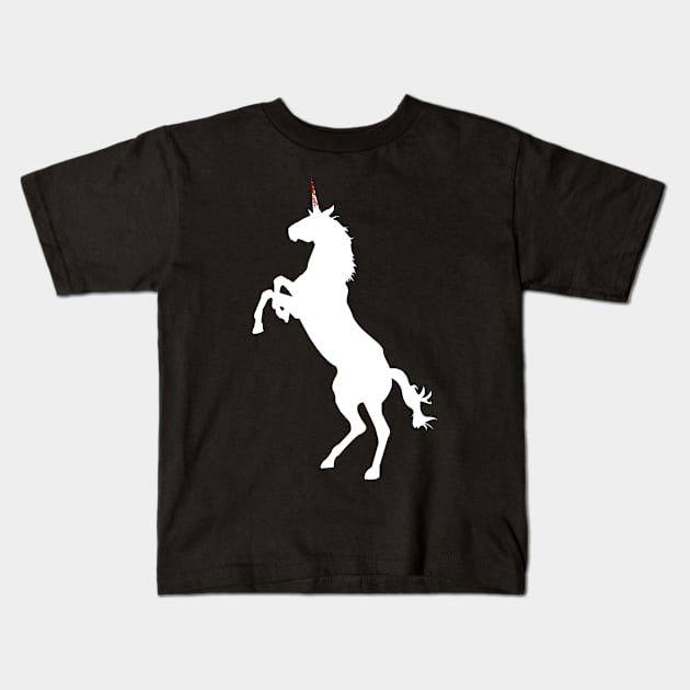 Bloody Unicorn Kids T-Shirt by GraphicsGarageProject